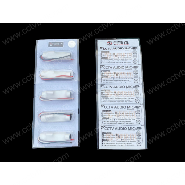 White Cctv Mic Indian No Humming 5set