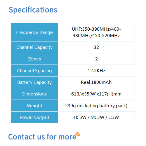 Bf-td518 Dmr Portable Radio - Dimension (L*w*h): 61*35*117 Millimeter (Mm)