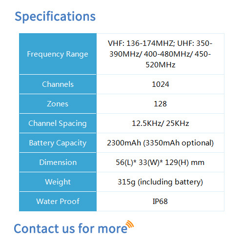 Bf-td910d Uv Dual Band Portable Radio - Dimension (L*w*h): 56*33*129 Millimeter (Mm)