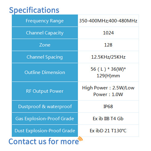 Bf-td930ex Two Way Radio - Dimension (L*w*h): 56*36*129 Millimeter (Mm)
