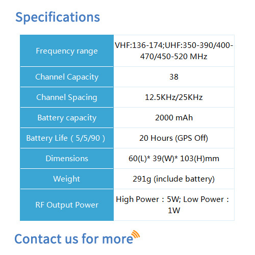 Bf-td800 Dmr Portable Radio - Dimension (L*w*h): 60*39*103 Millimeter (Mm)