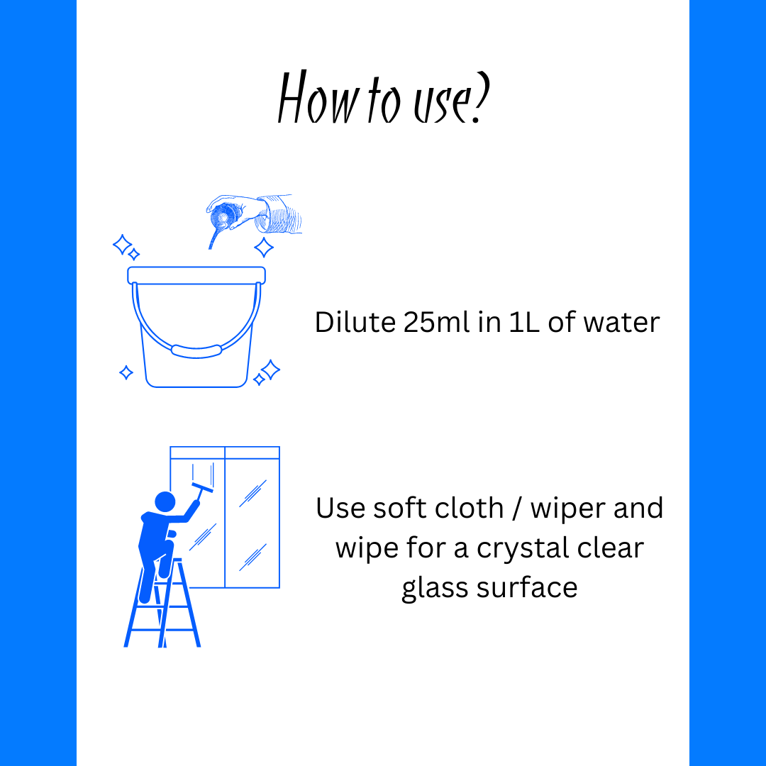 Blue Parryware Dazz Professional A3 - Glass Cleaner Liquid 5l