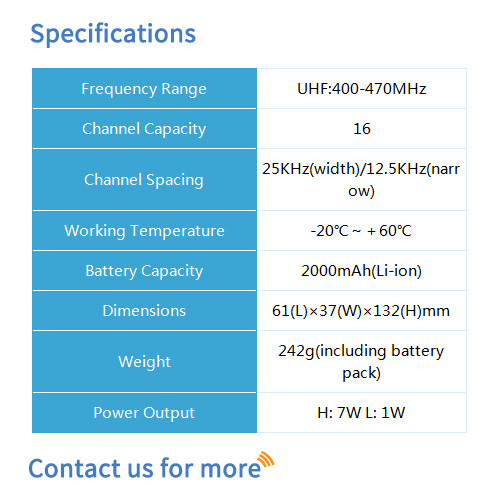 Bf-7110 Analog Two Way Radio Transceiver - Dimension (L*w*h): 61*37*132 Millimeter (Mm)