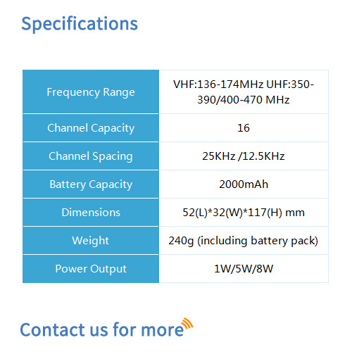 Bf-835 Analog Two Way Radio - Dimension (L*w*h): 52*32*117 Millimeter (Mm)