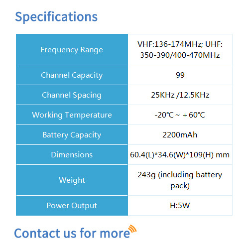 Bf-532 Analog Two Way Radio - Dimension (L*w*h): 60.4*34.6*109 Millimeter (Mm)