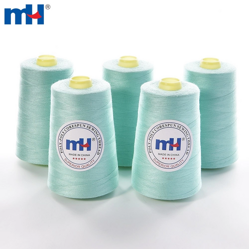 40S/3 Polycore Spun Sewing Thread Polyester Polyester Core Spun Sewing Thread - Attributes: Low Shrinkage