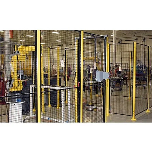 रोबोट के लिए ब्लैक स्टील फेंसिंग