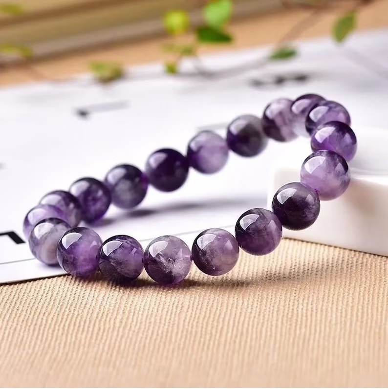 Amethyst Bracelet - Shape: Round