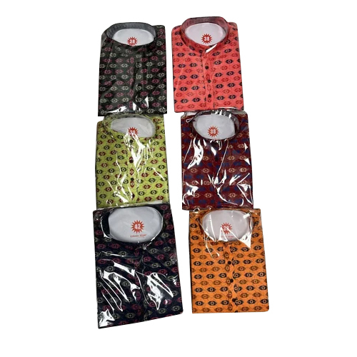 Mens Printed Kurta Pajama - Cotton Material, Washable Design | Stylish Printed Pattern for Comfortable Men's Ethnic Wear