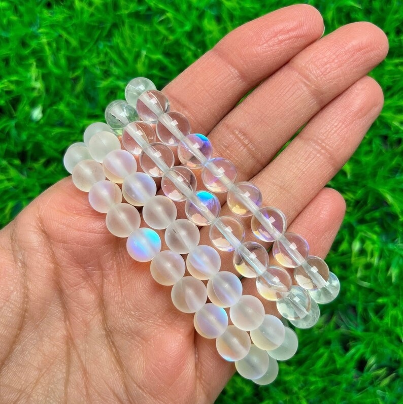 Aura Clear Quartz Bracelet - Shape: Round
