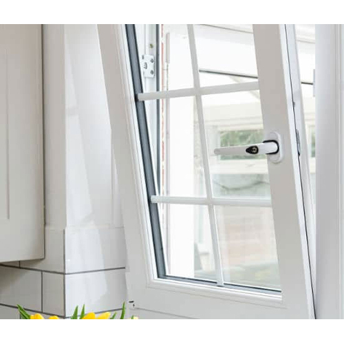 UPVC Tilt And Turn Window - Aluminum Alloy Frame, Multiple Sizes Available | Fiberglass Screen Netting, Versatile Ventilation Features