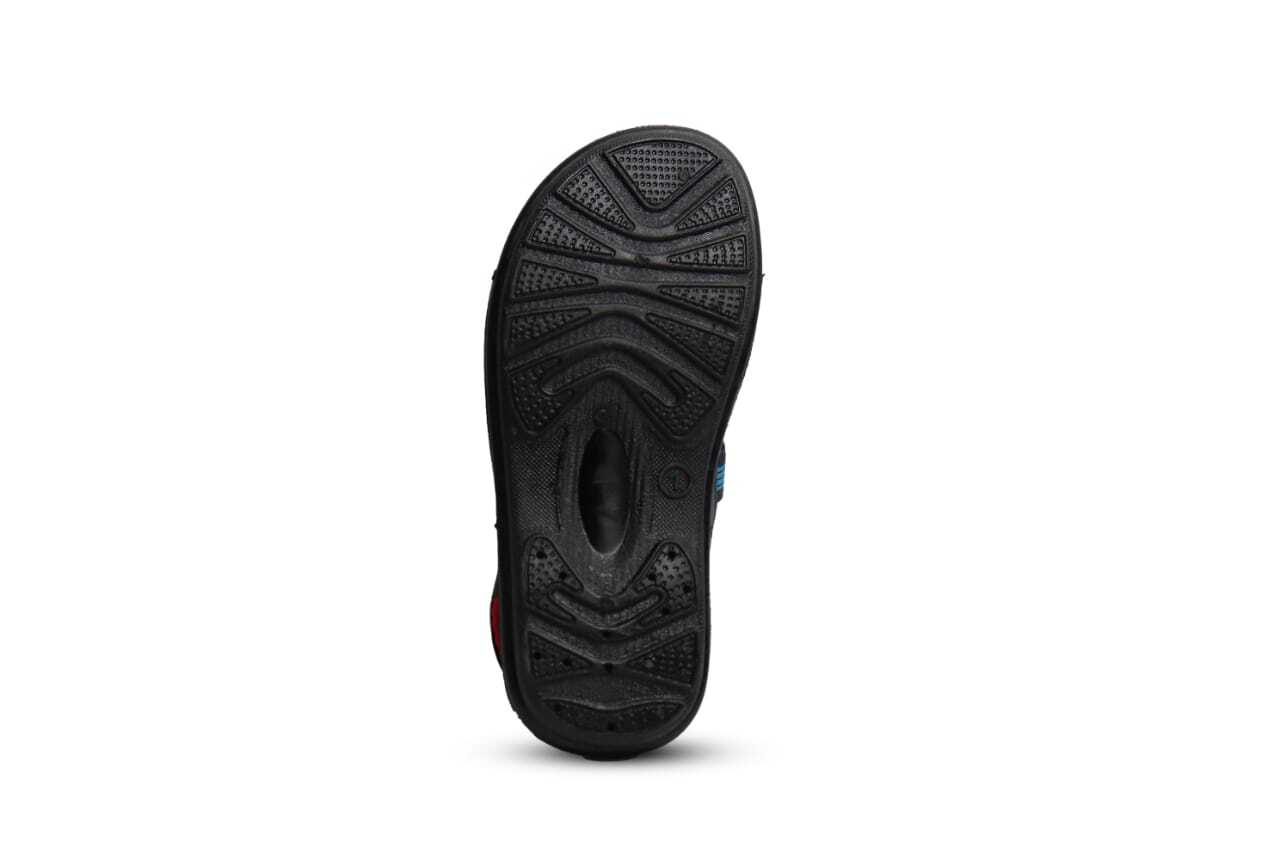 Mens Sandal With Black Sole - Synthetic Material, Size 11*13, 1*3, 4*5 | Blue Color, Buckle Type Style, Easy To Wash, All Season Comfort