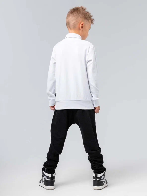 Joggers 6-414u - Cotton-lycra Blend, Semi-close Fit, Elastic Waist, Black Color | Soft Fabric, Durable, Easy Care, Cuffs, Pockets
