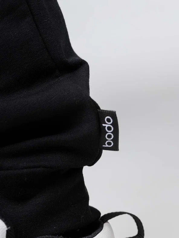 Joggers 6-414u - Cotton-lycra Blend, Semi-close Fit, Elastic Waist, Black Color | Soft Fabric, Durable, Easy Care, Cuffs, Pockets