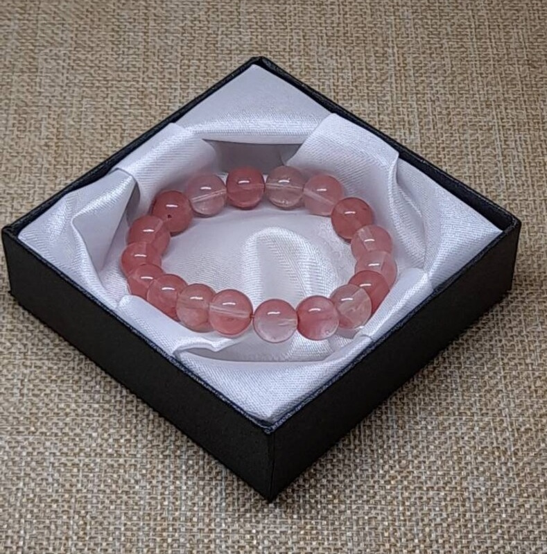Cherry Quartz Bracelet - Shape: Round