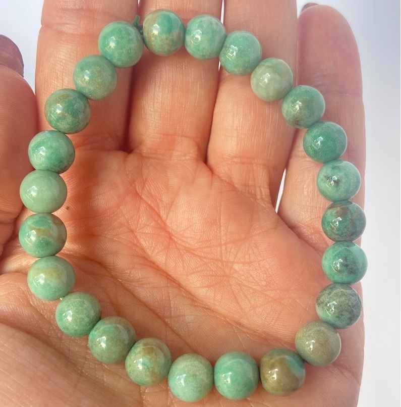 Chrysoprase Bracelet - Shape: Round