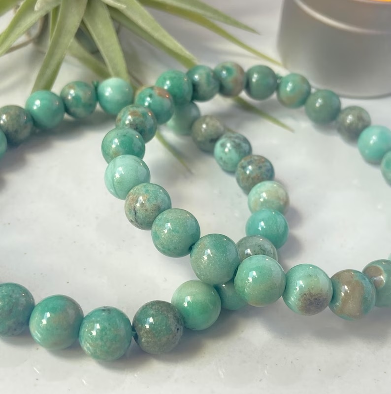 Chrysoprase Bracelet - Shape: Round