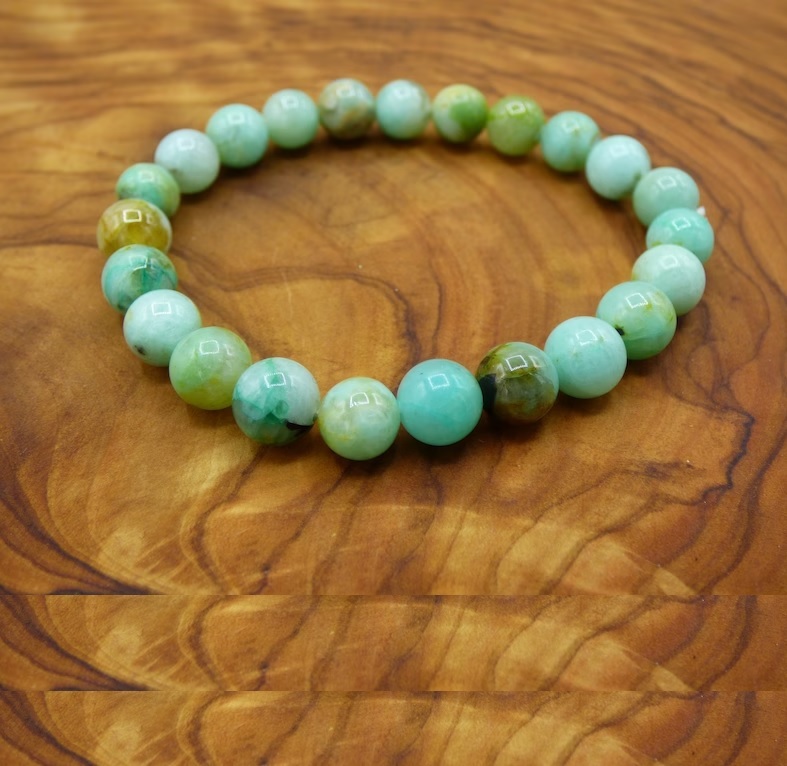 Chrysoprase Bracelet - Shape: Round