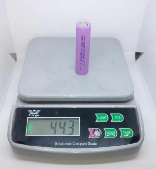 Lithium Ion Battery Icr18650 3.7v 2000 Mah - Durable Lightweight Design, 500 Cycle Life, High Capacity, Portable Power For Electronics