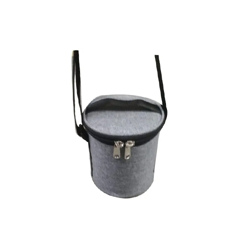 Grey Matty Office Lunch Bags - Durable Material, Customized Size For Any Lunch Container, Trendy Colors Available, Modern Design Options