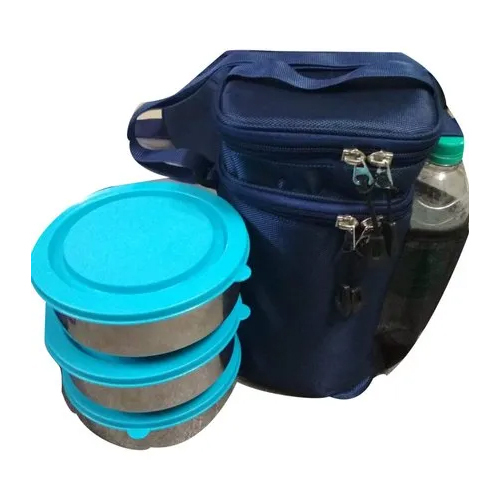 Insulated Polyester Lunch Box Bags - Canvas Material, Customizable Sizes, Multicolor Options | Modern Design, Perfect For On-the-go Use