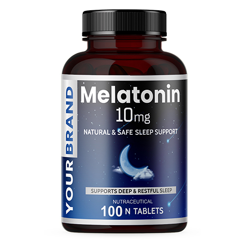Melatonin - 10mg Nutraceutical Tablets | Magnesium-Fortified, Antioxidant-Rich, Supports Sleep and Stress Management