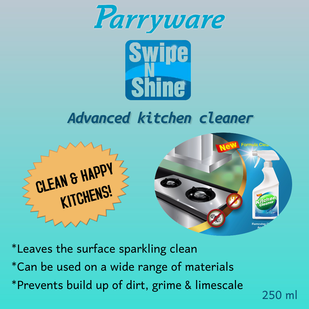 Parryware Swipe N Shine Kitchen Cleaner - Liquid, 500 Ml | Colourless, Manual Application For Effective Oil & Stain Removal, High Shine On Hobs & Hoods