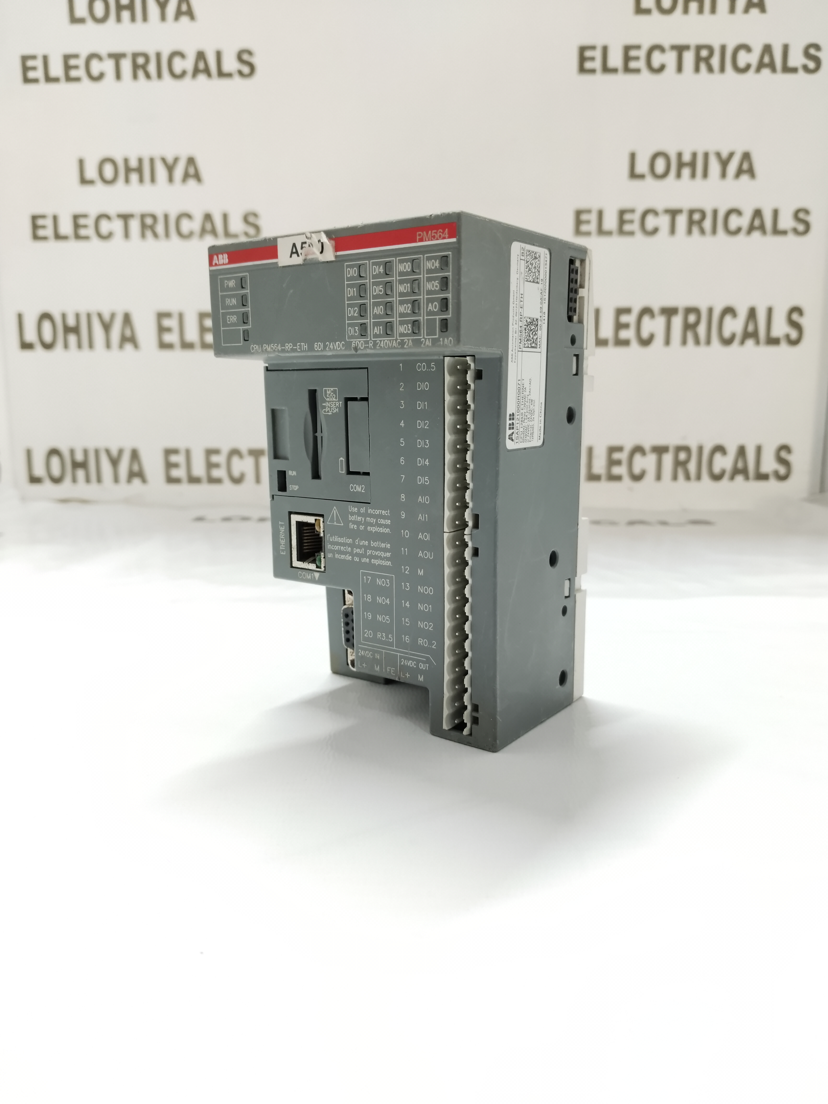 Abb Pm564-rp-eth B2 (1sap121000r0071) Plc Module - Modular Design, Ethernet Communication Capabilities, High Performance And Compatibility