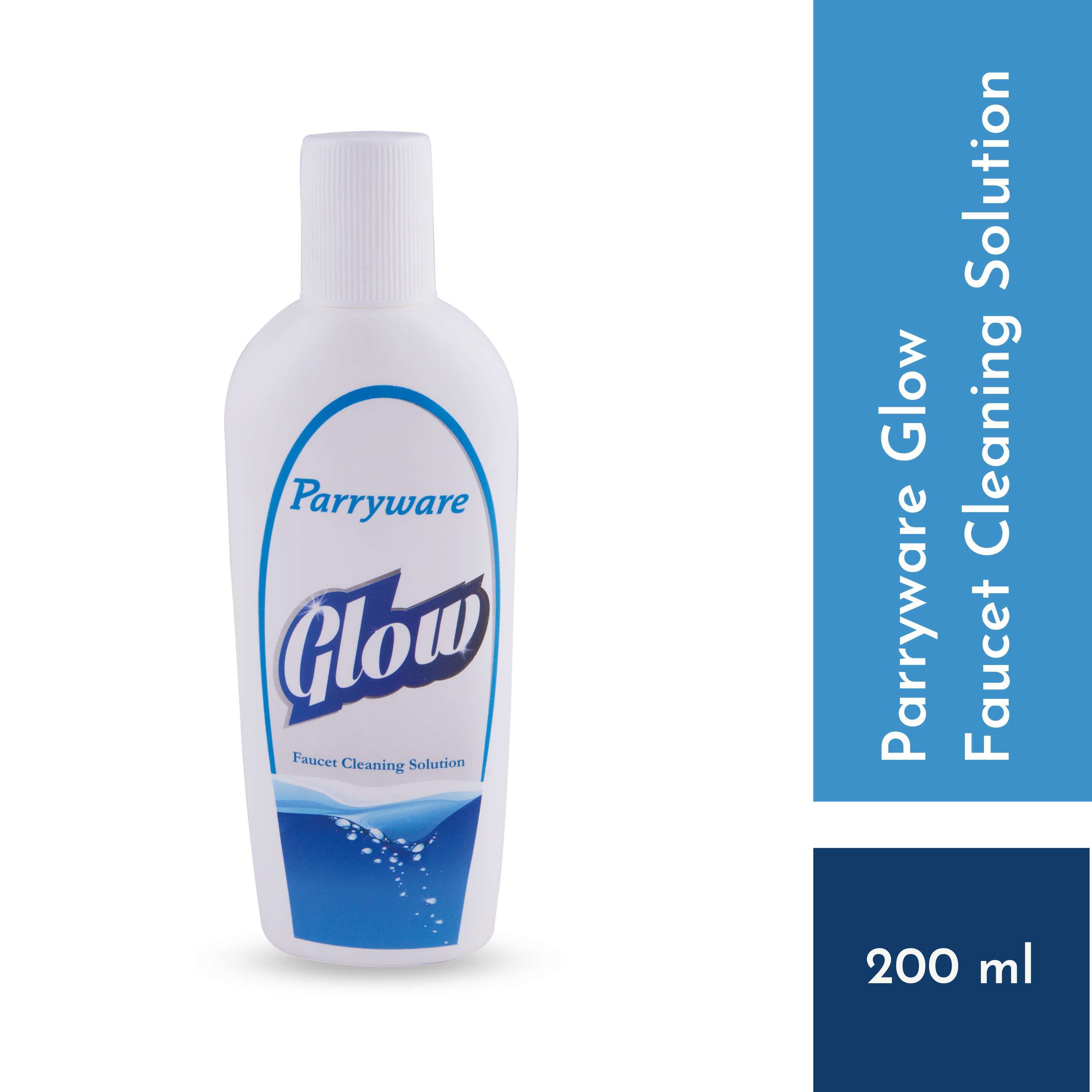 Parryware Glow Faucet Cleaning Solution 200 Ml - Colorless Liquid, Manual Application | Effectively Removes Tough Limescale Deposits, Surface Safe