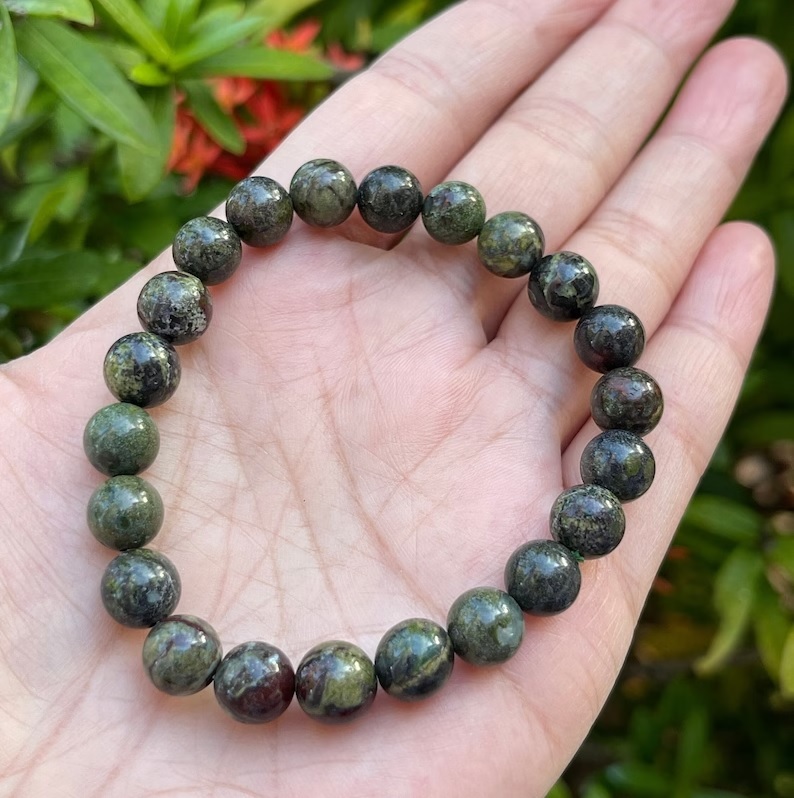 Dragon Jasper Bracelet - Shape: Round