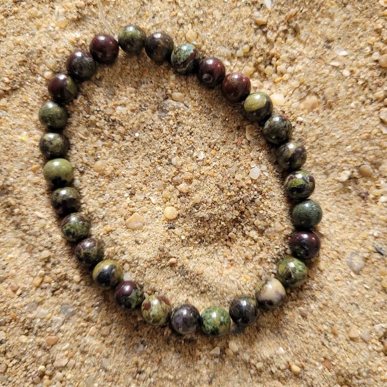 Dragon Jasper Bracelet - Shape: Round