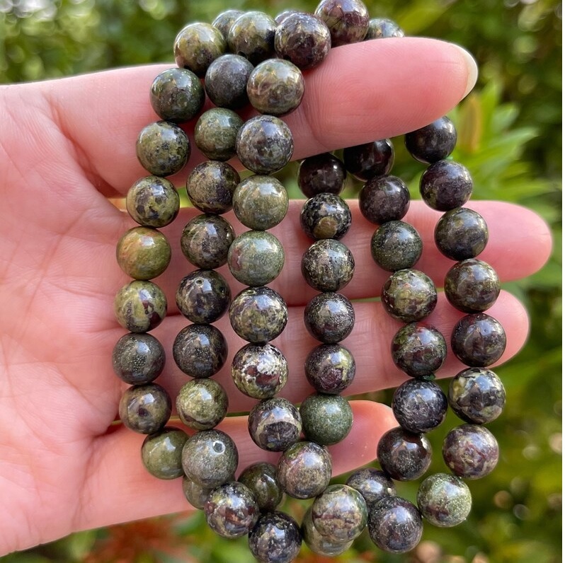 Dragon Jasper Bracelet - Shape: Round