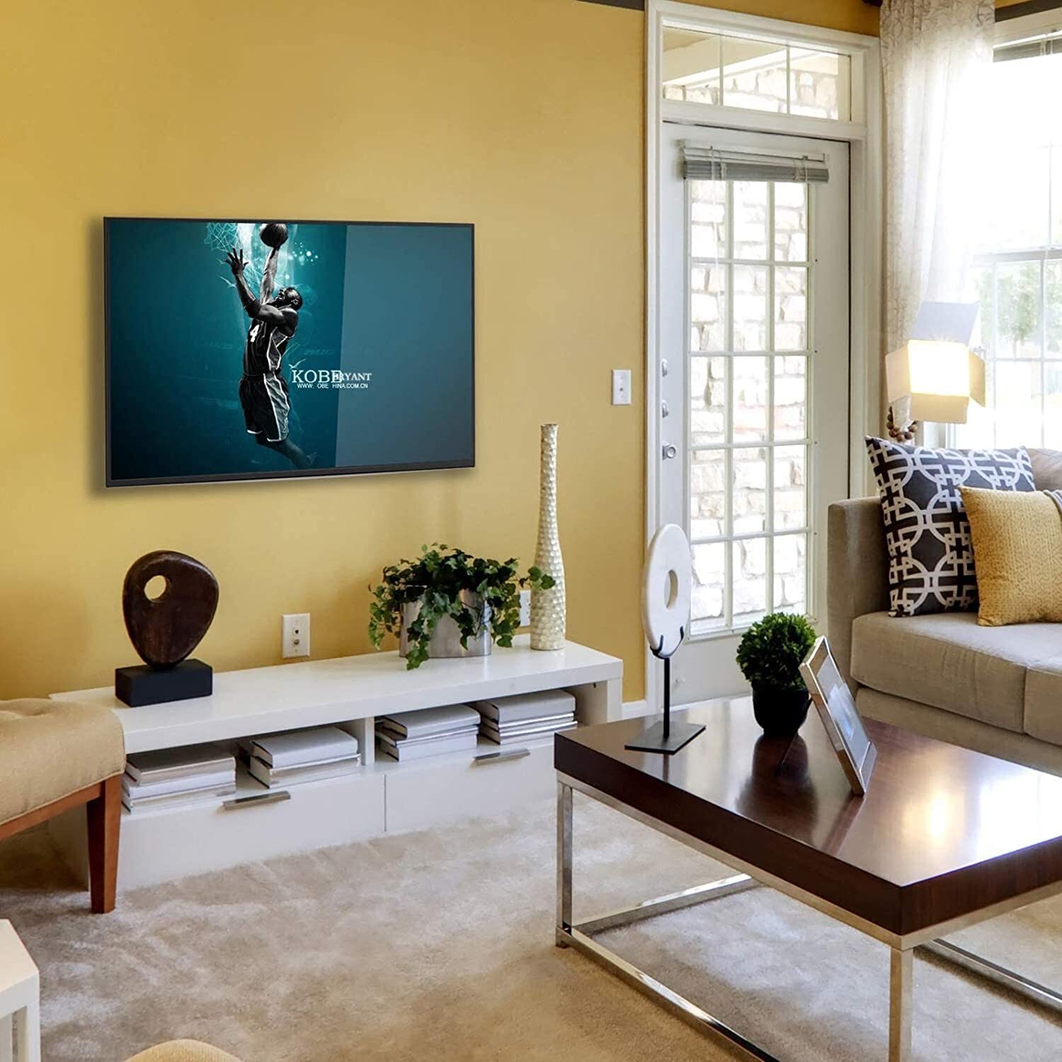 Delon Mount - Cast Iron 14-32 Inch Fixed Bracket Tv Mount | 90-degree Viewing, 25kg Weight Capacity, Easy Installation, Complete Kit