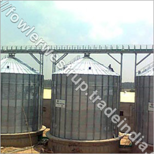 Stainless Steel Flat Bottom Silos For 3X1000 Mt Maize