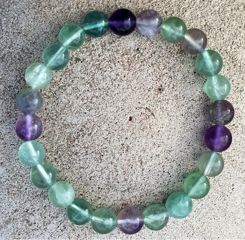 Fluorite Bracelet - Shape: Round