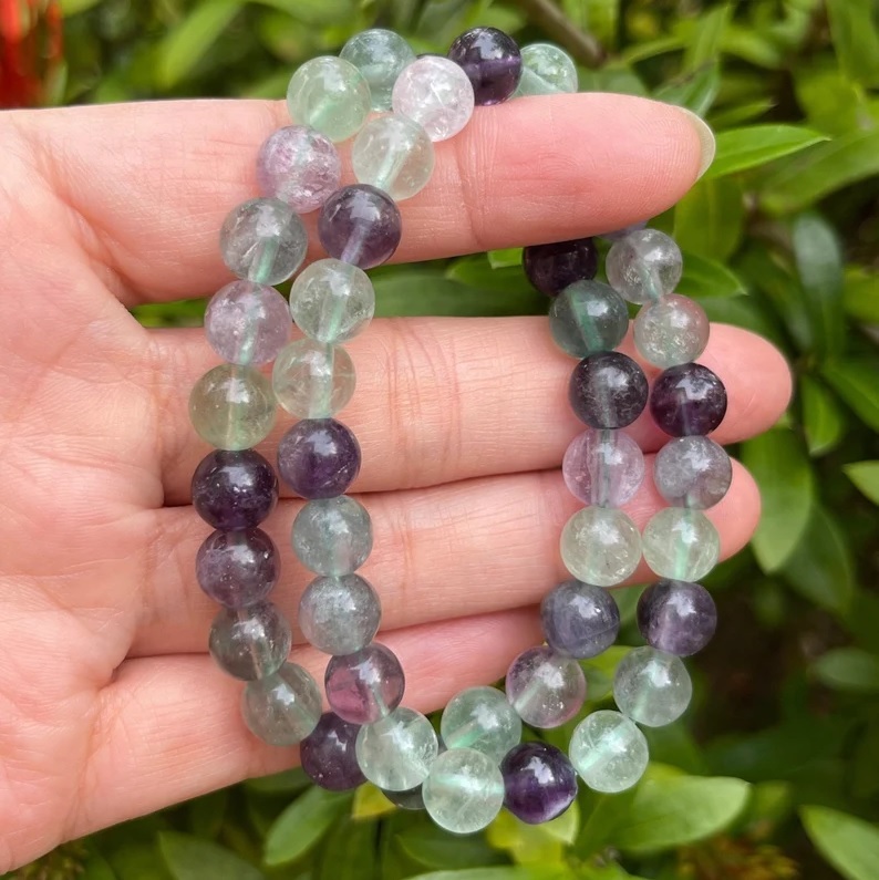Fluorite Bracelet - Shape: Round