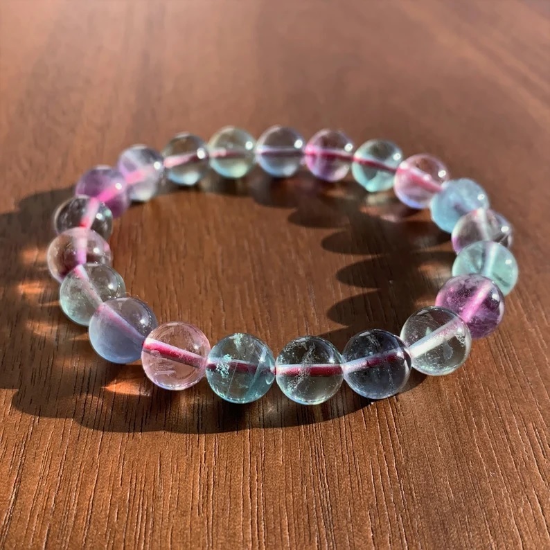 Fluorite Bracelet - Shape: Round