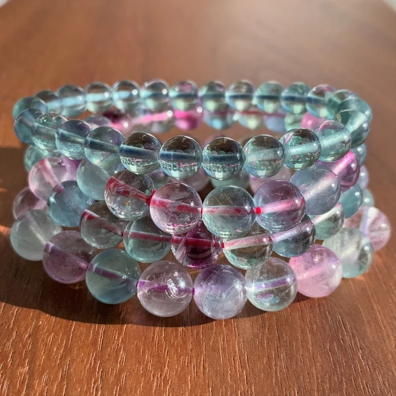 Fluorite Bracelet - Shape: Round