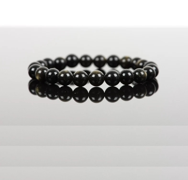 Golden Obsidian Bracelet - Shape: Round