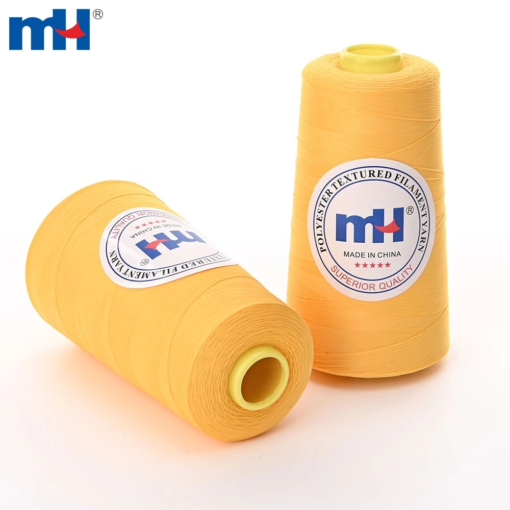 100% Polyester Textured Thread Overlock Thread 100d/2 Texture Yarn For Seaming Or Cover Stitching