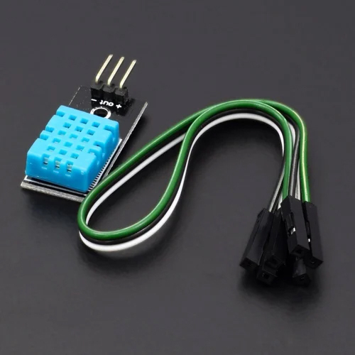 Dht11 Temperature And Humidity Sensor Module - Pcb Fiber Material, 3.3~5.5 Volt Voltage | 1 Year Warranty, Industrial Use
