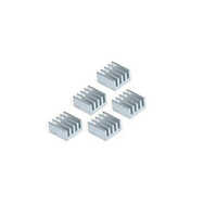 5-Piece Aluminum Heat Sinks For StepStick Stepper Drivers (A4983, A4988) – 11mm X 11mm X 5mm