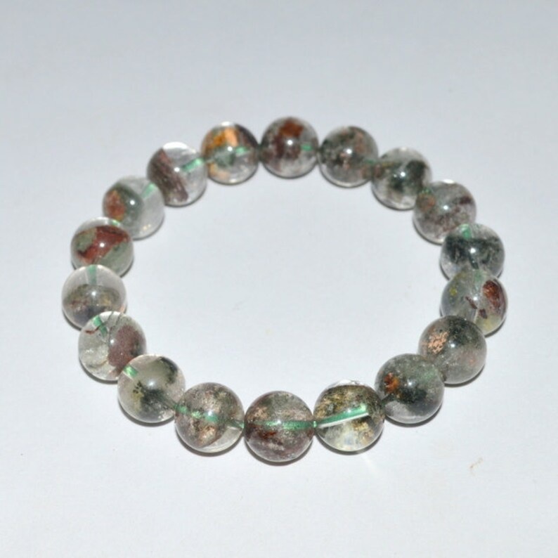 Green Garden Adjustable Bracelet - Free Size Round Green Polished Gemstone | Handmade Healing Chakra Charm Jewelry, Customizable Design