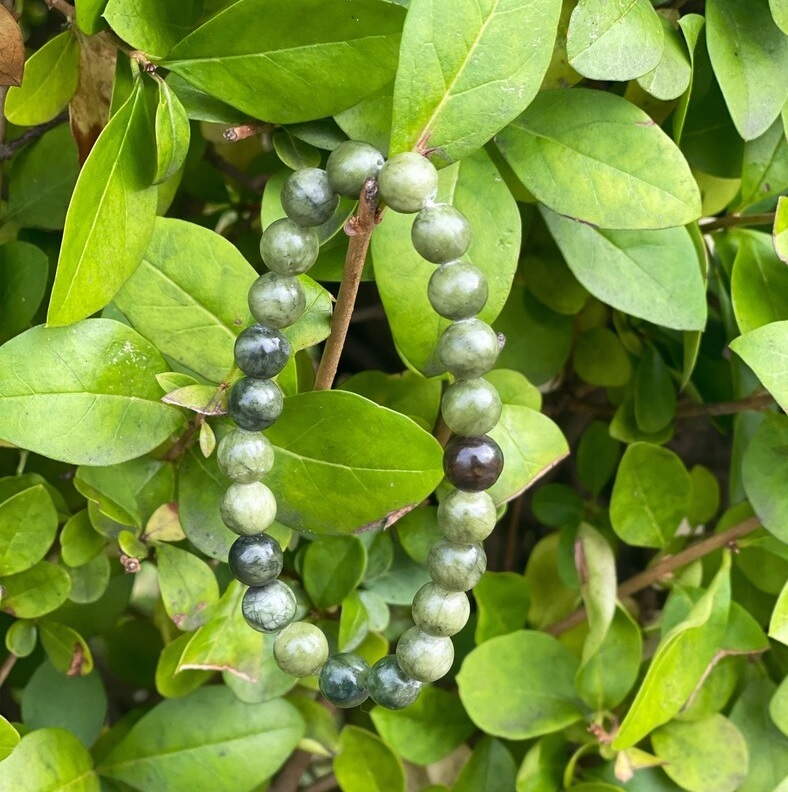 Green Jasper Bracelet - Shape: Round