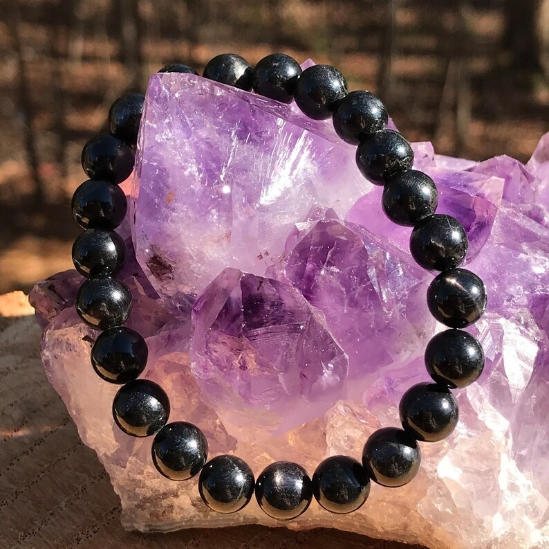Hypersthene Bracelet - Shape: Round