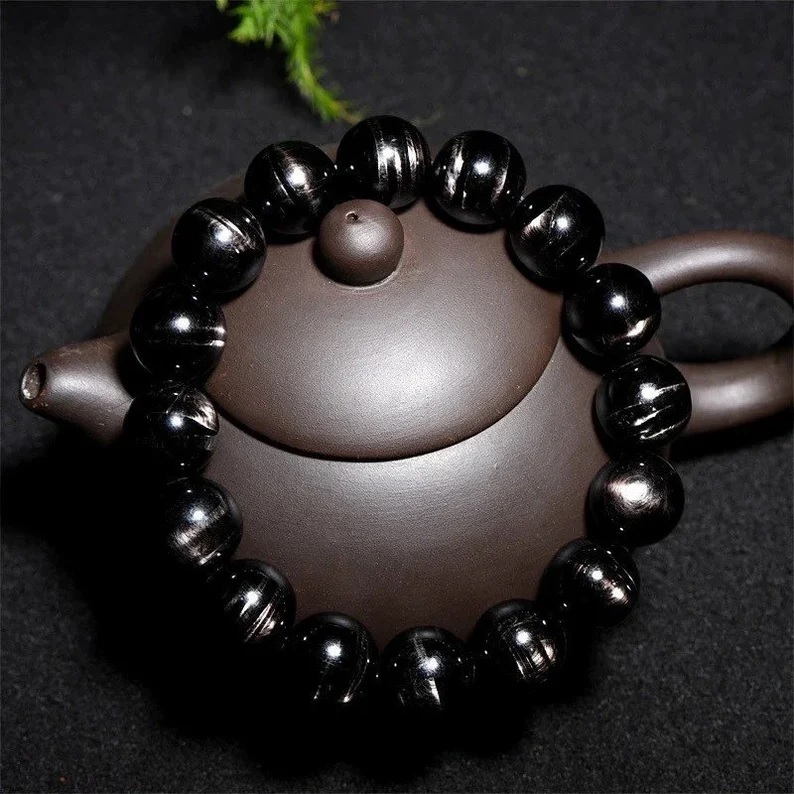 Hypersthene Bracelet - Shape: Round