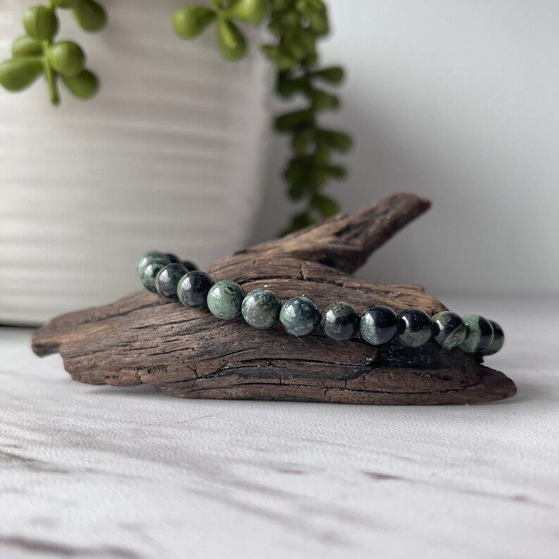 Kambaba Jasper Bracelet - Shape: Round