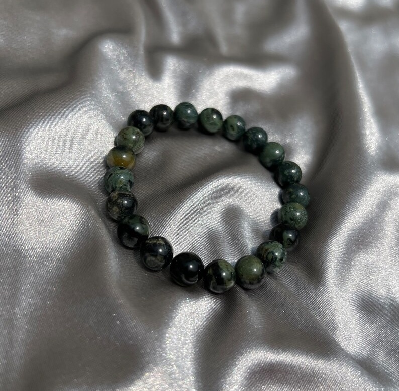 Kambaba Jasper Bracelet - Shape: Round