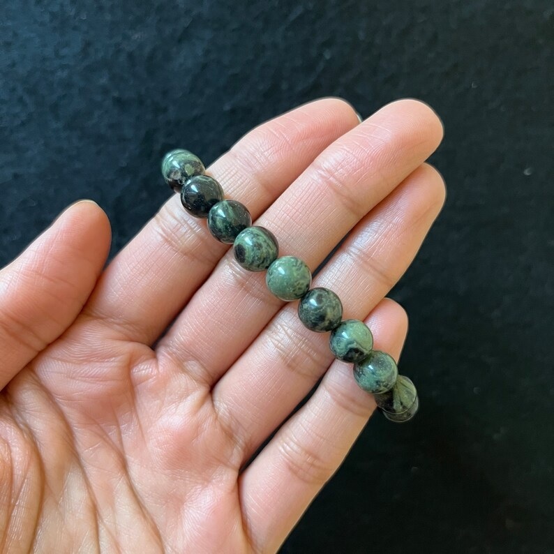 Kambaba Jasper Bracelet - Shape: Round