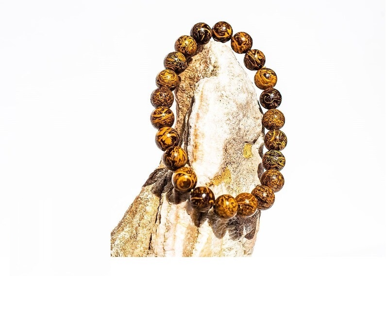 Mariam Jasper Bracelet - Shape: Round